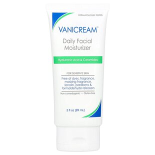 美国直邮Vanicream薇霓肌面部保湿霜日常适用于敏感肌肤无香89ml