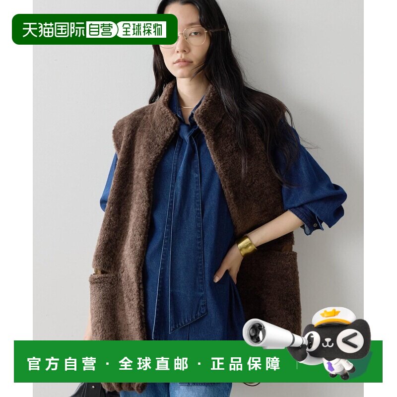 GALLARDAGALANTE 女装 牛仔领结衬衫 GGZ1062304A【付后1h可退】