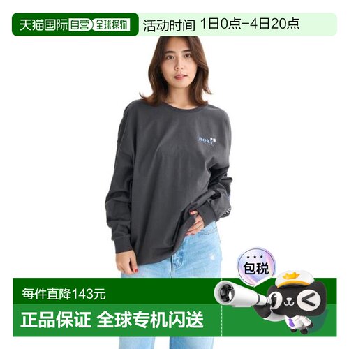 日本直邮ROXY BELLIS长袖T恤 [25FWRLT254033BBK] 女士款