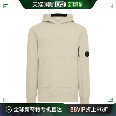 香港直邮潮奢 C.P. Company 男士 Raised 斜线抓绒连帽衫