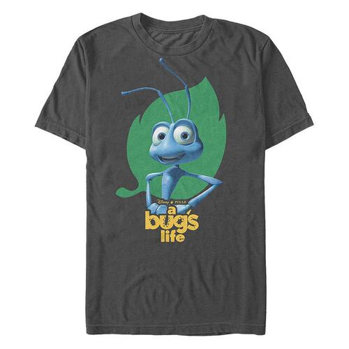 Fifth Sun|迪士尼男款皮克斯 Bugs Life Flik 臀部徽标短袖 T 恤