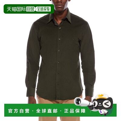 自营TailorByrd Corduroy Sport Shirt - green 美国奥莱直发