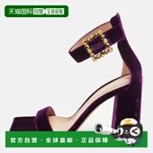 Rossi Ankle Purple 自营Gianvito Velvet Portofino Strap Sanda