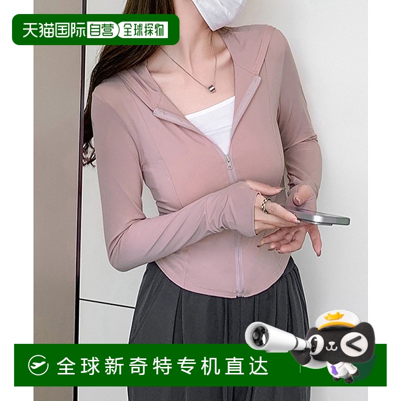 1h可退 日本直邮WESTSEA女装长袖防晒拉链卫衣型 rash guard 韩风