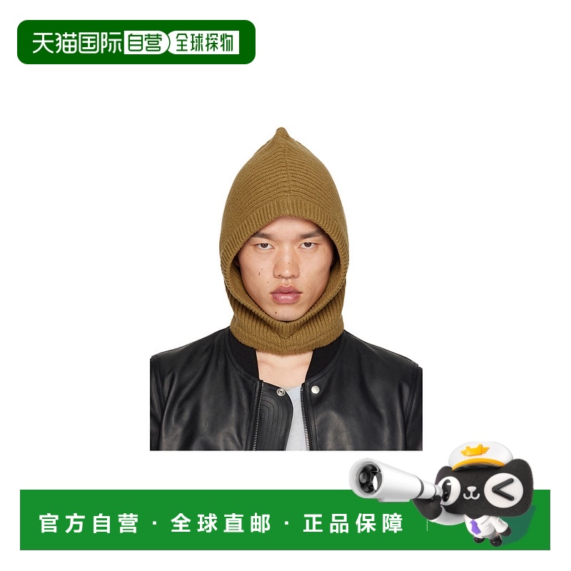 1h可退 香港直邮RICK OWENS 男士帽子 RU02D6481WSBR62 AW2024 黑