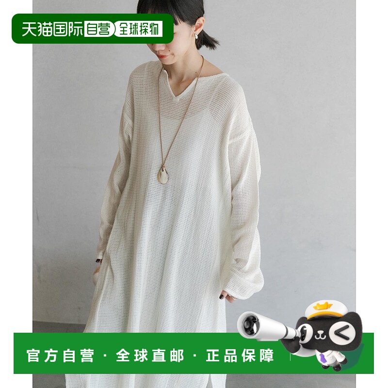 1h可退 日本直邮URBAN RESEARCH DOORS 女装 网状长款连衣裙 侧边