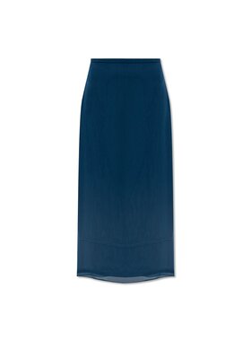 GUCCI 女士半身裙 802639ZAR2M4402 AW2024 蓝色 高腰半身裙