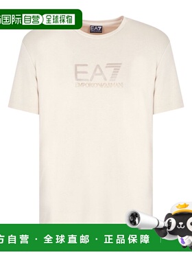 1h可退 香港直邮Ea7 男士 刺绣徽标T恤 7M000667AF13739U1086