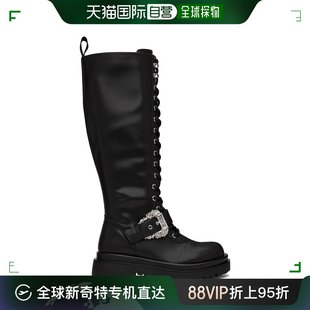 Versace Jeans 范思哲 高筒靴 香港直邮潮奢 女士黑色 Drew