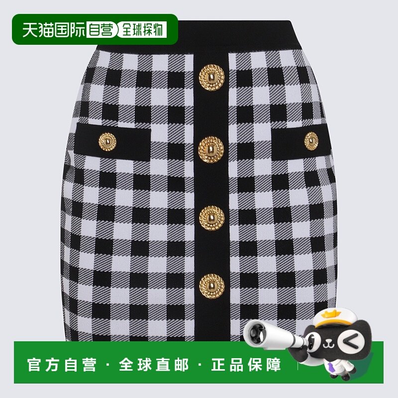 香港直邮BALMAIN 女士半身裙  CF1LB292KF51EAB 短裙花色AW2024,女装/女士精品,半身裙,淘宝优惠券,粉丝福利购,淘宝优惠卷