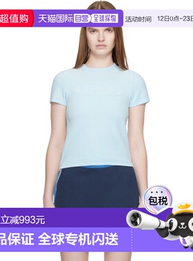 1h可退 香港直邮Casablanca 女士 蓝色 T 恤 WSP26JTP45201