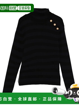 香港直邮BALMAIN 女童夹克 BX9A40Z3297930BL AW2025 黑色 长袖高