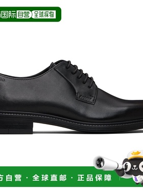 1h可退 香港直邮潮奢 boss 雨果 男士 黑色 Logo Detail Leather