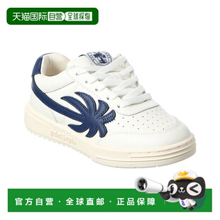自营Palm Angels Palm Beach University Leather Sneaker - whit