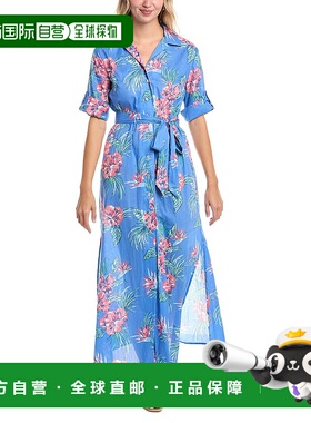 自营 Tori Richard Rock A Hula Sanna Maxi连衣裙-蓝色 美国奥莱