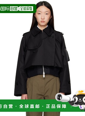 1h可退 香港直邮潮奢 Sacai 女士 黑色夹克 SCW213 black黑色 舒