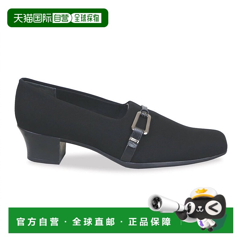 自营munroWomen's Cindi Pump Slip On Shoes In Black Stretch F