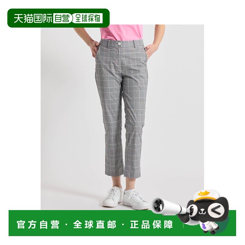 日本直邮Munsingwear 棉混纺弹力先染格纹九分裤 MG6SLP32L图片
