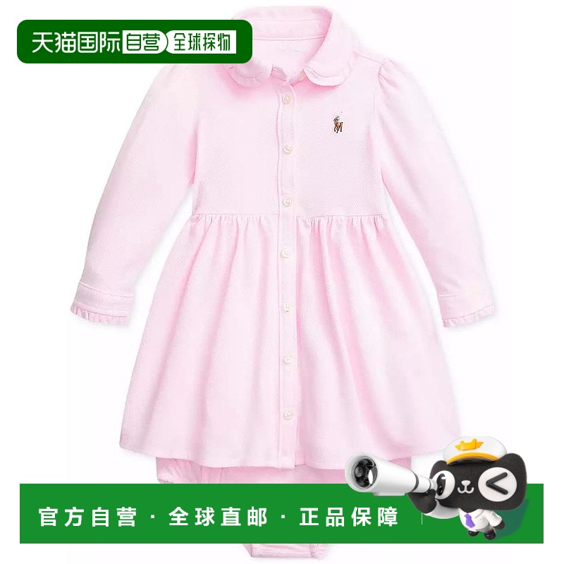 1h可退 【美国直邮】ralph lauren 婴幼儿 连衣裙衬衫裙长袖