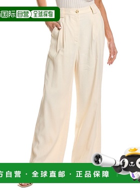 自营 A.L.C.Tommy II亚麻混纺长裤-白色 美国奥莱直发新款阔腿裤