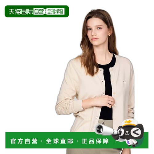 韩国直邮TOMMY HILFIGER 女士毛针织衫T22E6KCD001WT2ACI开衫