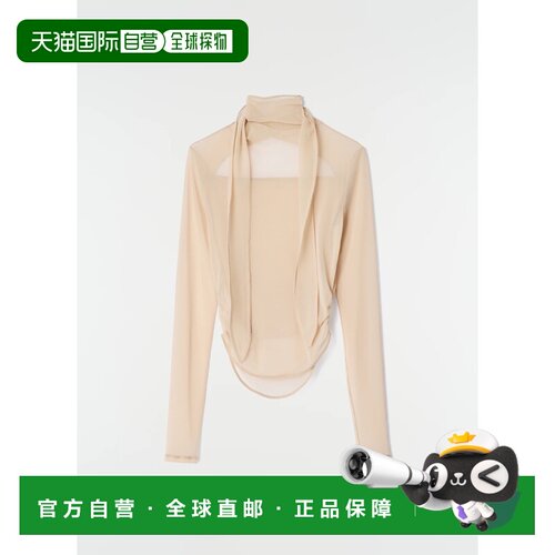 1h可退 香港直邮Lemaire 女士 驼色 Ballerina Scarf 上装 TS0053