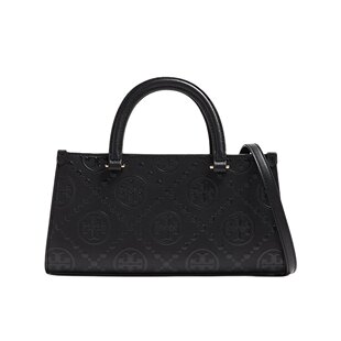 香港直邮TORY BURCH汤丽柏琦女款T Monogram 品牌印花拉链开合皮