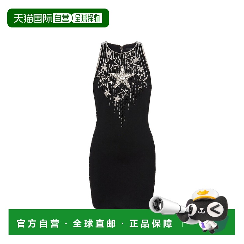 香港直邮Balmain 流星装饰连衣裙 CF1R4001PC18