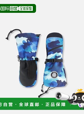 自营 deux par deux冬季手套Teknik青绿色迷彩-青蓝色迷彩 美国奥