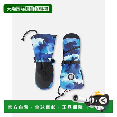 自营 deux par deux冬季手套Teknik青绿色迷彩-青蓝色迷彩 美国奥