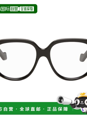 1h可退 香港直邮LOEWE 罗意威 女士 黑色 Anagram Geometric 眼镜