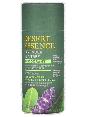 香港直邮沙漠精华,Deodorant, Lavender Tea Tree, 2.25 oz 正品