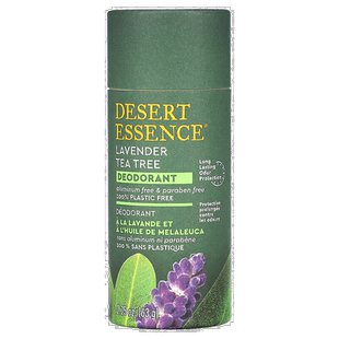 香港直邮沙漠精华,Deodorant, Lavender Tea Tree, 2.25 oz (63 g