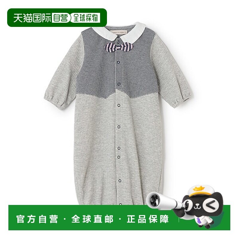 1h可退 日本直邮sense of wonder 儿童有机棉2WAY连体衣 蝴蝶结设