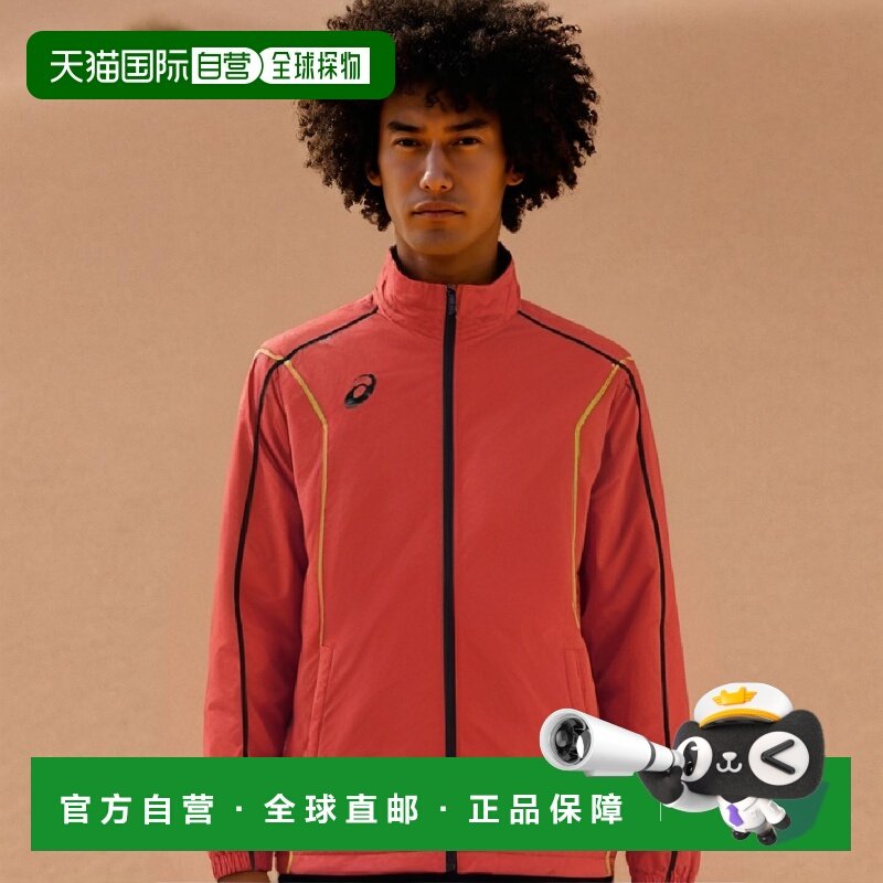 【日本直邮】ASICS男士运动服 保暖夹克 经编针织衬里 红色S 2031