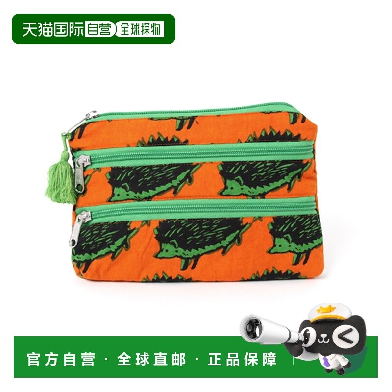 1h可退 日本直邮CAYHANE男女同款彩色动物印花三层拉链小包 ISAP6