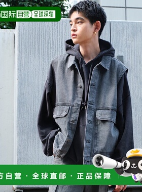 1h可退 日本直邮WEGO 男士秋冬款牛仔马甲 WV24AU08M0003服饰