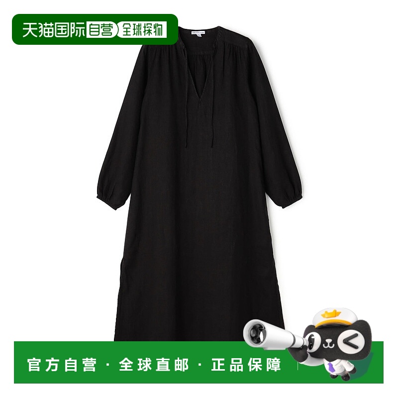 1h可退 日本直邮JAMES PERSE 女装 全麻 春夏宽松亚麻连衣裙 WKO6