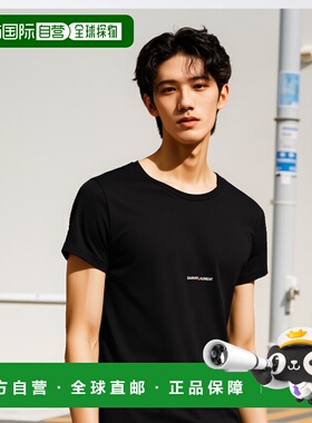 香港直邮SAINT LAURENT 男士T恤 464572YB2DQ1000 CO 黑色男装