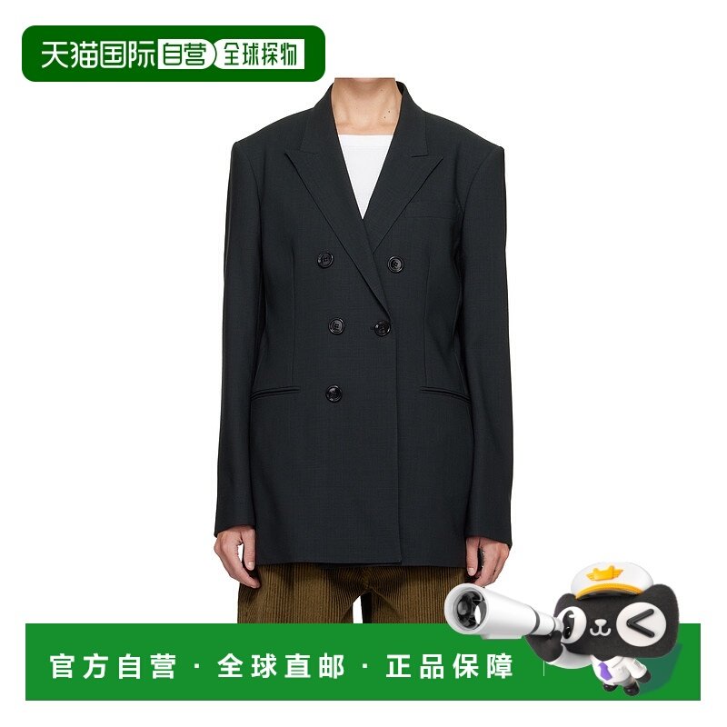 香港直邮Ami Paris 羊毛双排扣西装外套 H25FBV006.WV0066