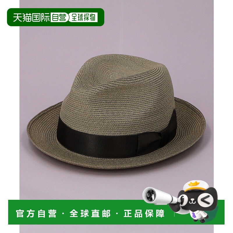 1h可退 日本直邮CA4LA 男士麻混纺中檐帽 BF-55-LB525 NOX00205