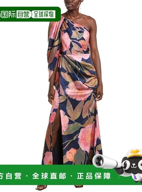 自营 Theia Abby 单肩礼服 - 蓝色 美国奥莱直发服饰