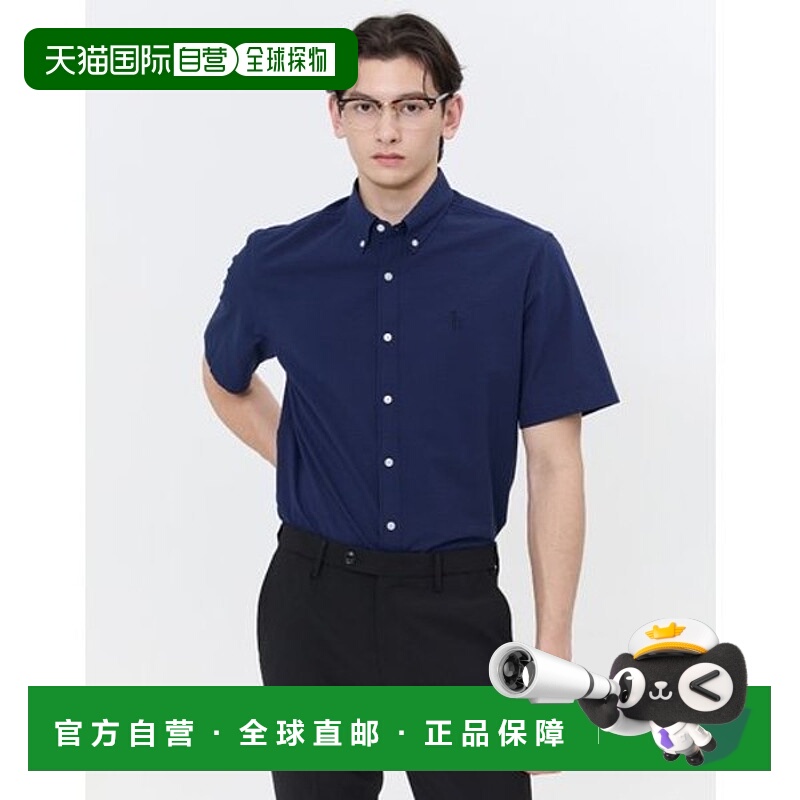 韩国直邮HAZZYS Hedges 男士 [清仓] [Staple] 深蓝色棉质 Seersu