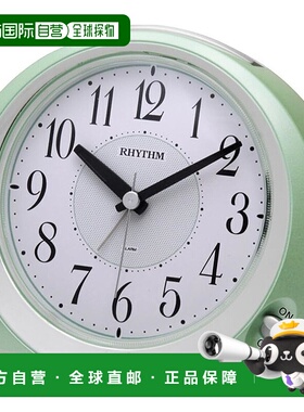 【日本直邮】Rhythm丽声 闹钟 绿色 8REA28SR05自动