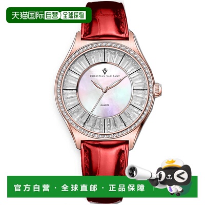 自营Christian Van Sant Women's Luna Mother of pearl Dial Wat