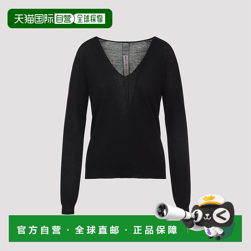 香港直邮RICK OWENS 女士针织毛衣 RP02E4623M09 AW2025 黑色