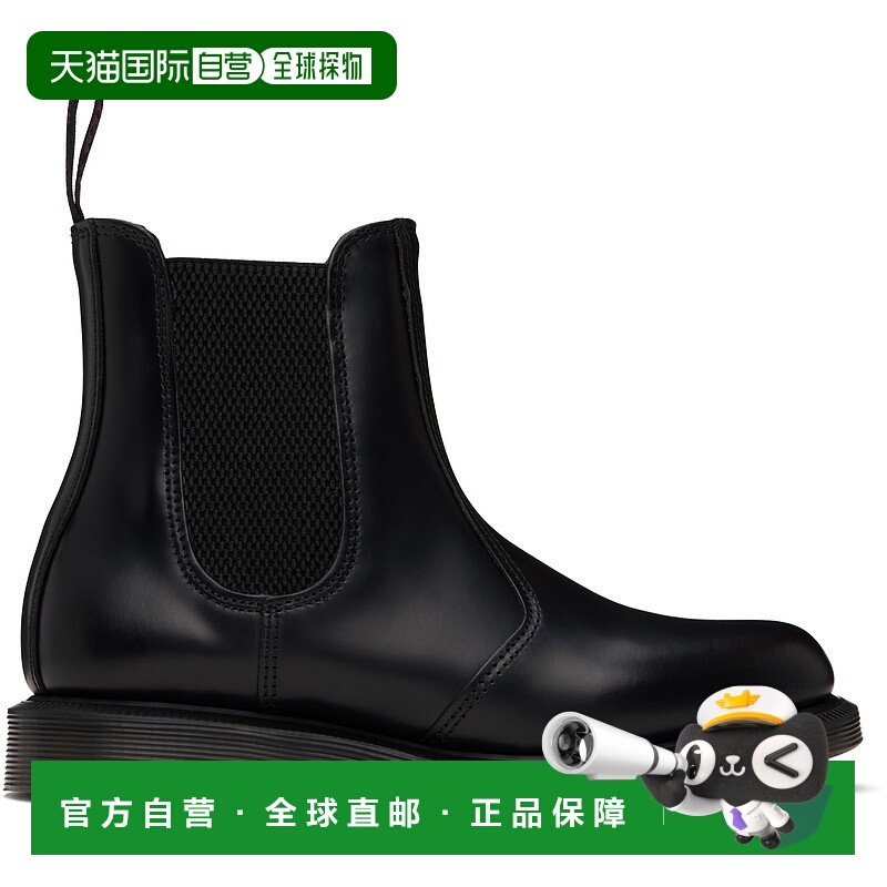 香港直邮潮奢 Dr. Martens 马丁大夫 女士 黑色 Flora Smooth 切