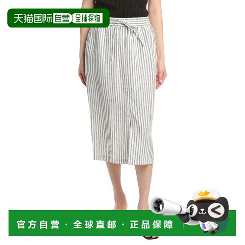 自营Nation LTD Maisie Linen Midi Skirt - brown 美国奥莱直发
