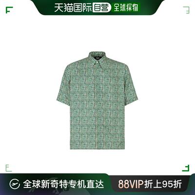 香港直邮FENDI 男士衬衫 FS0795AR6FF0QC3MENTA