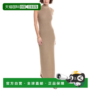 棕褐色 bone破骨格蕾琴羊毛混纺长裙 美国奥莱直发 自营rag